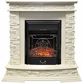 Каминокомплект Royal Flame Luzern сланец белый (слоновая кость)+Majestic FX Black (Люцерн)