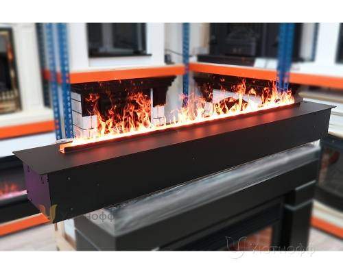 3D электроочаг Real Flame Line-S 150 3D Matte Black в Петрозаводске