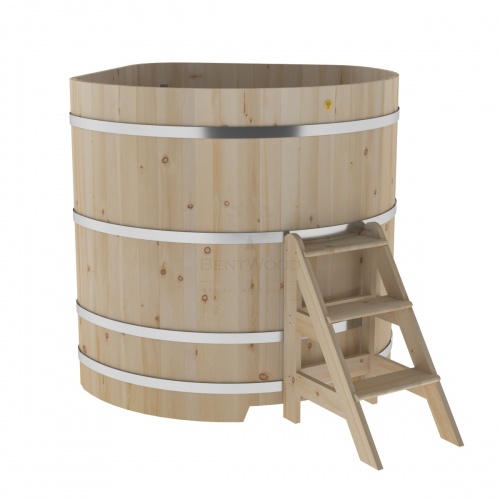 Купель угловая из кедра BentWood 1,37х1,37